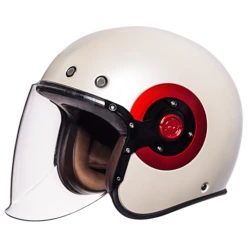 SMK Retro Jet Wit Jethelm
