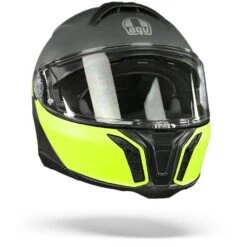 AGV Tourmodular Multi Balance Mat Zwart Geel Fluo Grijs Systeemhelm -Scorpion Winkel AGV Tourmodular Multi Mplk Balance Matt Black Yellow Fluo Grey.35