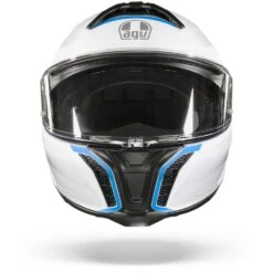 AGV Tourmodular Multi Mplk Frequency Licht Grijs Blauw Systeemhelm -Scorpion Winkel AGV Tourmodular Multi Mplk Frequency Light Grey Blue.01