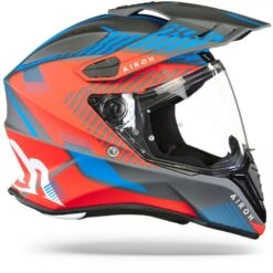 Airoh Commander Boost Rood Mat Blauw Adventure Helm -Scorpion Winkel Airoh Commander Boost Red Blue Matt v2.29