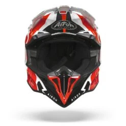 Airoh Wraap Raze Rood Wit Crosshelm -Scorpion Winkel Airoh wraap raze red white.01