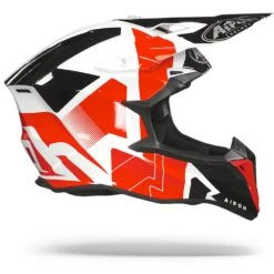 Airoh Wraap Raze Rood Wit Crosshelm -Scorpion Winkel Airoh wraap raze red white.29