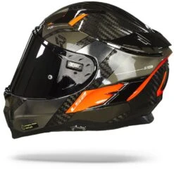 LS2 FF327 Challenger Ct2 Alloy Chrome Oranje Integraalhelm