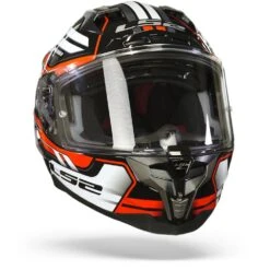 LS2 FF327 Challenger Spin Zwart Rood Wit Integraalhelm -Scorpion Winkel Ls2 ff327 challenger spin black red white.35