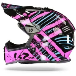 LS2 MX437 Fast Evo Verve Zwart Fluo Roze Crosshelm -Scorpion Winkel Ls2 mx437 fast evo verve black fluo pink.11