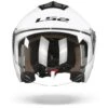 LS2 OF573 Twister II Single Mono Glanzend Wit Jethelm -Scorpion Winkel Ls2 of573 twister II single mono gloss white.01