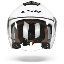 LS2 OF573 Twister II Single Mono Glanzend Wit Jethelm
