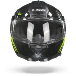 LS2 FF902 Scope Skid Zwart Hi-Vis Yellow Systeemhelm