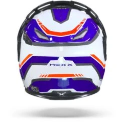 Nexx X.Vilijord Continental Wit Blauw Rood Systeemhelm -Scorpion Winkel Nexxx.vjcontinentalwhitebluered.19