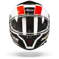 Nolan N80-8 Mandrake N-Com 49 Metal Wit Zwart Rood Integraalhelm -Scorpion Winkel Nolan n80 8 mandrake n com 49.01