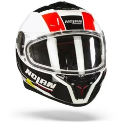 Nolan N80-8 Mandrake N-Com 49 Metal Wit Zwart Rood Integraalhelm -Scorpion Winkel Nolan n80 8 mandrake n com 49.35