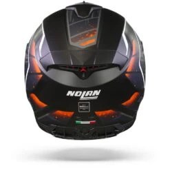 Nolan N80-8 Thunderbolt N-Com 030 Mat Zwart Blauw Oranje Integraalhelm -Scorpion Winkel Nolan n80 8 thunderbolt n com 30.19