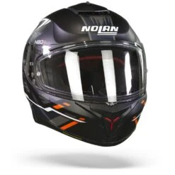 Nolan N80-8 Thunderbolt N-Com 030 Mat Zwart Blauw Oranje Integraalhelm -Scorpion Winkel Nolan n80 8 thunderbolt n com 30.35