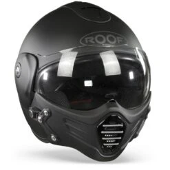 ROOF Roadster Iron Mat Zwart Zilver Jethelm -Scorpion Winkel Roof roadster iron mat black silver.35