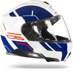 Schuberth C5 Master Wit Blauw Systeemhelm -Scorpion Winkel Schuberth c5 master white blue.29