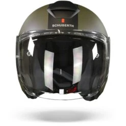 Schuberth M1 Pro Mercury Groen Grijs Jethelm -Scorpion Winkel Schuberth m1 pro murcury green grey.01