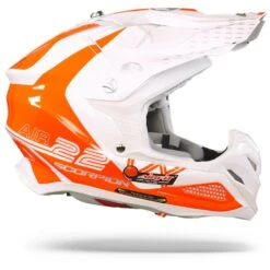 Scorpion VX-22 Air Ares Wit-Neon Rood Crosshelm -Scorpion Winkel Scorpion vx 22 air ares white neon red.29