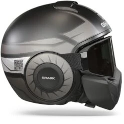 Shark Street Drak Tribute Rm Mat Zwart Chrom Zilver KUS Jethelm -Scorpion Winkel Shark street drak tribute rm matt black chrom silver kus.29