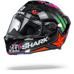 Shark Spartan GT Carbon Roodding Carbon Rood Groen Integraalhelm -Scorpion Winkel Shark sparten gt carbon redding green red.07