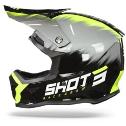 Shot Furious Kid Versus Grijs Neon Geel Crosshelm -Scorpion Winkel Shot kid versus grey neon yellow.11