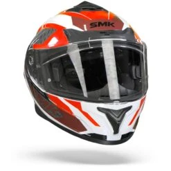 SMK Typhoon RD1 Wit Rood Integraalhelm