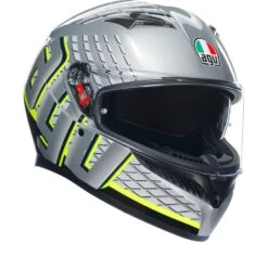 Agv K3 E2206 Mplk Fortify Grey Black Yellow Fluo 011 -Scorpion Winkel agv k3 e2206 mplk fortify grey black yellow fluo 011 full face helmet 1