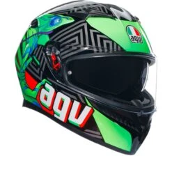 Agv K3 E2206 Mplk Kamaleon Zwart Rood Groen 013 Integraalhelm -Scorpion Winkel agv k3 e2206 mplk kamaleon black red green 013 1