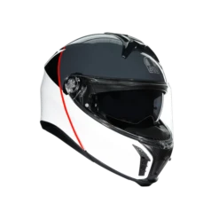 AGV Tourmodular Multi Mplk Balance Wit Grijs Rood Systeemhelm -Scorpion Winkel agv tourmodular multi mplk balance white grey red