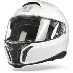 AGV Tourmodular Solid Stelvio Wit Systeemhelm -Scorpion Winkel agv tourmodular solid mplk stelvio white frontpage