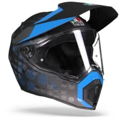 AGV AX9 Antartica Mat Zwart Blauw Adventure Helm -Scorpion Winkel agv ax9 antartica matt black cyan.33 1