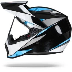 AGV AX9 North Zwart Wit Blauw Adventure Helm