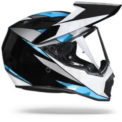 AGV AX9 North Zwart Wit Blauw Adventure Helm -Scorpion Winkel agv ax9 north cyan re.29 1