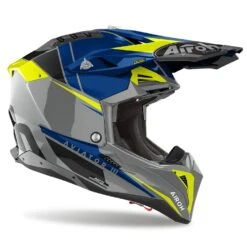 Airoh Aviator 3 Push Blauw Offroad Helm -Scorpion Winkel airoh aviator 3 push blue helmet 3