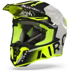 Airoh Twist 2.0 Bit Geel Grijs Crosshelm -Scorpion Winkel airoh twist 2.0 bit yellow grey frontpage