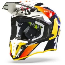 Airoh Twist 2.0 Lift Blauw Oranje Crosshelm -Scorpion Winkel airoh twist 2.0 lift blue orange frontpage