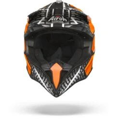 Airoh Wraap Idol Oranje Zwart Crosshelm -Scorpion Winkel airoh wraap idol orange black.01