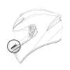 AGV K-3 SV BREATH DEFLECTOR 20KIT03014 -Scorpion Winkel breath deflector k 3