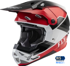 FLY Racing Formula CP Rush Zwart Rood Wit Crosshelm