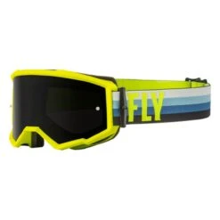 FLY Racing Zone Goggle Hi-Vis Teal W Dark Smoke Lens