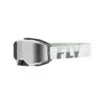 FLY Racing Zone Pro Goggle White Grey W Silver Mirror Smoke Lens -Scorpion Winkel fly racing zone pro goggle white grey w silver mirroroke lens