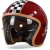 Helstons Flag Carbon Fiber Burgundy Jethelm -Scorpion Winkel helstonsflagred frontpage