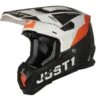 Just1 Helmet J-22 Adrenaline Oranje Wit Carbon Mat Crosshelm -Scorpion Winkel just1 helmet j 22 adrenaline orange white carbon matt