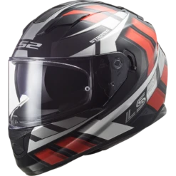 LS2 FF320 Stream Evo Loop Zwart Rood Integraalhelm