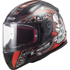 LS2 FF353 Rapid Mini Voodoo Zwart Rood Integraalhelm