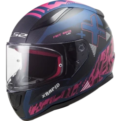 LS2 FF353 Rapid Xtreet Mat Blauw Paars Integraalhelm