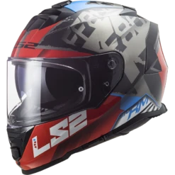 LS2 FF800 Storm Sprinter Zwart Rood Titanium Integraalhelm