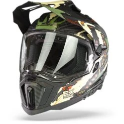 LS2 MX701 C Explorer Extend Mat Military Groen Adventure Helm
