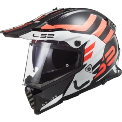 LS2 MX436 Pioneer Evo Adventurer Zwart Wit Adventure Helm