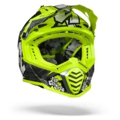 LS2 MX437 Fast Evo Crusher Zwart H-V Geel Crosshelm -Scorpion Winkel ls2 mx437 fast evo cruiser black hi vis yellow.35