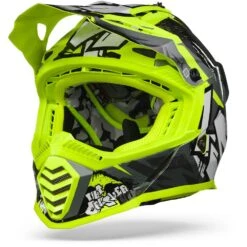 LS2 MX437 Fast Evo Crusher Zwart H-V Geel Crosshelm -Scorpion Winkel ls2 mx437 fast evo cruiser black hi vis yellow frontpage
